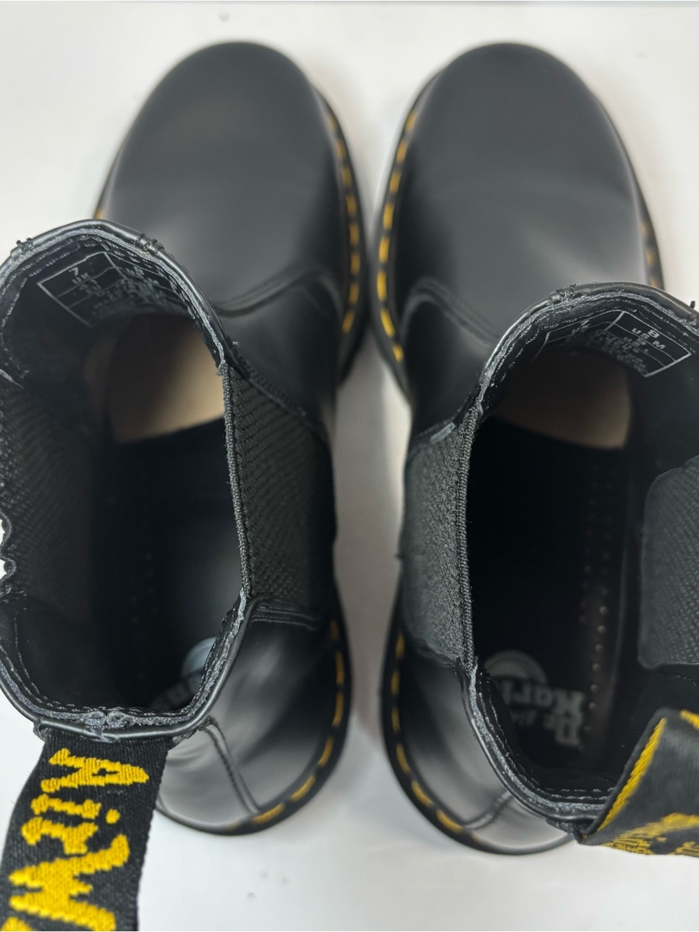 Dr Martens 2976 BEX Sz 8 Men's Leather Smooth Chelsea Boots In Black - Excellent - Picture 8 of 11